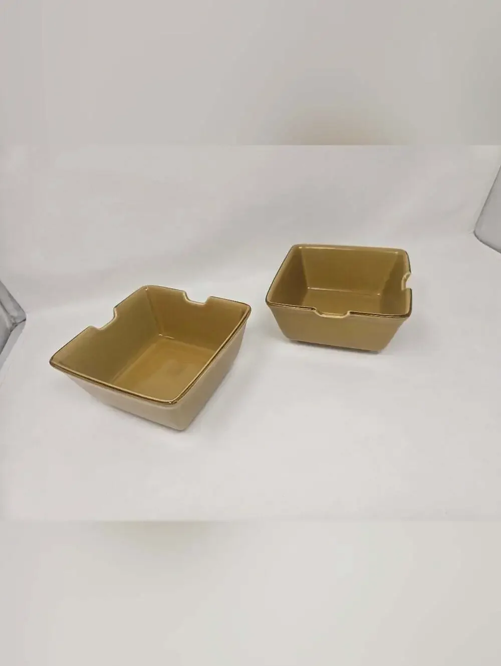 Pottery Barn Asian Square Noodle Soup Bowls Set of 2 Made in Japan 6